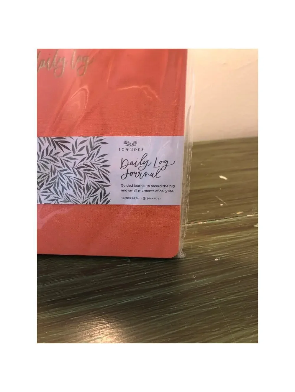 1Canoe2 NWT Orange Daily Log Journal 5.25x7.25